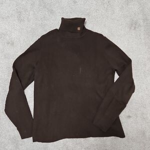 Men's Brown Turtleneck Sweater